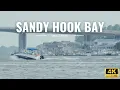 Sandy Hook Bay New Jersey 1 Hour of Coastal Nature Sounds Passing Boats in 4K