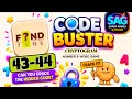 CODE BUSTER level 43 44