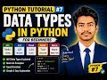 Python Tutorial Data Types in Python Explained String Integer Float Boolean None