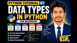 Python Tutorial Data Types in Python Explained String Integer Float Boolean None