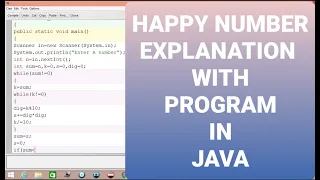 HAPPY NUMBER EXPLANATION WITH PROGRAM IN JAVA BY MARTIAL JAVA