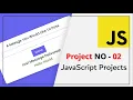 JavaScript Project JavaScript Tutorial For Beginners Learn JavaScript With Projects
