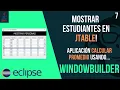 JTable usando WindowBuilder en Eclipse