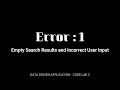Error Handling Data-Driven Application A2 - Code Lab 2