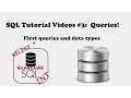 SQL Tutorials First queries and data types