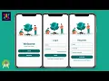 Android UI Design Tutorial Login Register Screen UI Design UiUX Tutorial