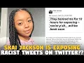 Skai Jackson is exposing Racist Tweets But there is one problem