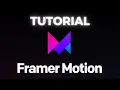 React Animations Framer Motion Tutorial or Next js