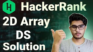 2d array-DS hackerrank solution How to create 2D array Hackerrank 2d Array Solution Hindi
