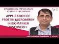 Application of protein microarray in biomarker discovery-I