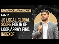 - JavaScript Local Global Scope Loops and Array Methods