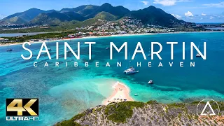 SAINT MARTIN - SINT MAARTEN IN 4K DRONE FOOTAGE (ULTRA HD) - Beautiful Island Landscapes Footage UHD