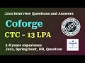 28 Coforge Java Interview Java SpringBoot Database interview Question Answers