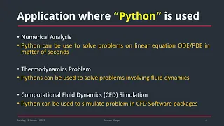 Fundamentals of Python Python For Numerical Analysis Thermodynamic Analysis and for CFD Simulation