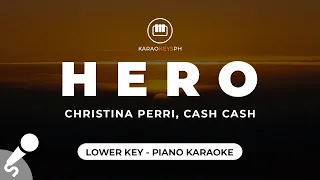 Download Hero - Christina Perri, Cash Cash (Lower Key - Piano Karaoke) MP3