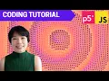 p5 js Coding Tutorial Spiral Wave Pattern