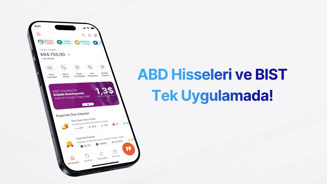 Yepyeni Bir Yatırım Deneyimi | Tüm Yatırım İhtiyaçların Piapiri'de