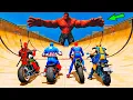 Lagu HOMEM ARANHA e AMIGOS SALTO COM MOTOS! SPIDERMAN vs HULK - IR GAMES