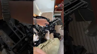 Outboard repair #liveaboard #sailing