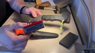TOPS Tom Brown Tracker T-1 series episode 6 How I sharpen Part 1
