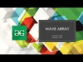 WAVE ARRAY QUESTION OF GEEKS FOR GEEKS
