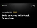 Leetcode 1441 - Build an Array With Stack Operations Python Tamil