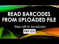 How to Read Barcodes From Uploaded File using PDF co Web API in JS