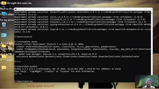 How to create a virtual environment using command prompt CMD
