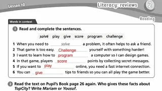 الصف السادس اللغة الإنجليزية الوحدة الثانية حل كتاب التمارين صفحة 21 المنهاج الجديد 
