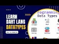 Data Types in computer language Dart Flutter Khurram s Tech Knowledge