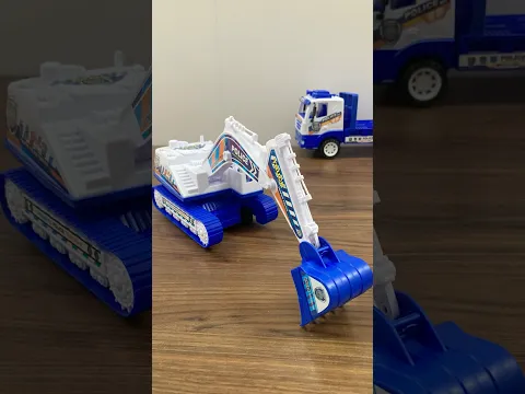 JCB Excavator vs Truck Unboxing ASMR Video #jcb #excavator #unboxing #shorts