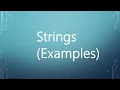 11 - Strings Examples in Python Arabic