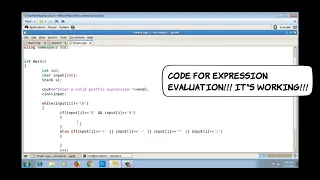 Evaluation of Postfix Expression using Stack - Program Data Structures using C