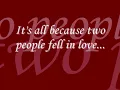 Brad Paisley - Two People Fell In Love with Lyrics