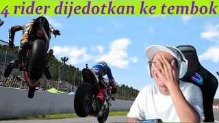 Download motogp game play crash❗banyak yang jatuh dijedotkan tembok❗motogp 2022 gameplay crash❗motogp crash MP3