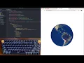 ASMR Programming Make Earth with ThreeJS - Not talking