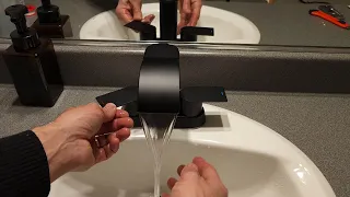 Waterfall Faucet unboxing and full installation HOW TO INSTALL A BATHROOM FAUCET