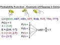 Probability Statistics 9 of 62 The Probability Function - Flipping 3 Coins Example