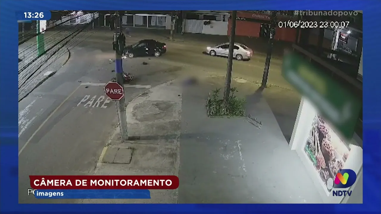 Acidente em Joinville: motociclista está internado na UTI após ser atingido por carro