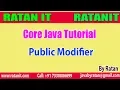 Core java Tutorial public Modifier By Ratan Sir
