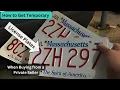 How to Get Temporary License Plates When Buying from a Private Seller
