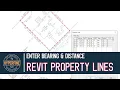 Revit Property Lines Enter Bearing and Distance