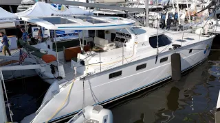 ⛵️ Our hurricane-damaged catamaran in JUST 3-7 years ;)