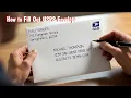 How to Properly Fill Out an Envelope Letter for USPS Mailing