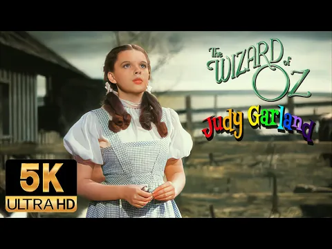 Download MP3 Judy Garland AI 5K Colorized / Restored - The Wizard of Oz - Somewhere Over the Rainbow (1939)