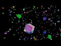 Create 3D cube floating animation in space using THREE JS