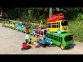 Download Lagu WADIDAW !! Mobil Truk Tronton Panjang Bongkar Mainan Mobil Mobilan Truk Molen, Truk Mixer, Excavator