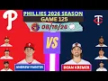 Philadelphia Phillies Minnesota Twins LIVE 3D Mode Radio-Style Play-by-Play