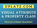 Visual Attribute and Property Class Oracle Forms Training Oracle Forms Course Online Uplatz