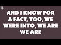 Sonder & Jorja Smith - Nobody But You (Lyrics)